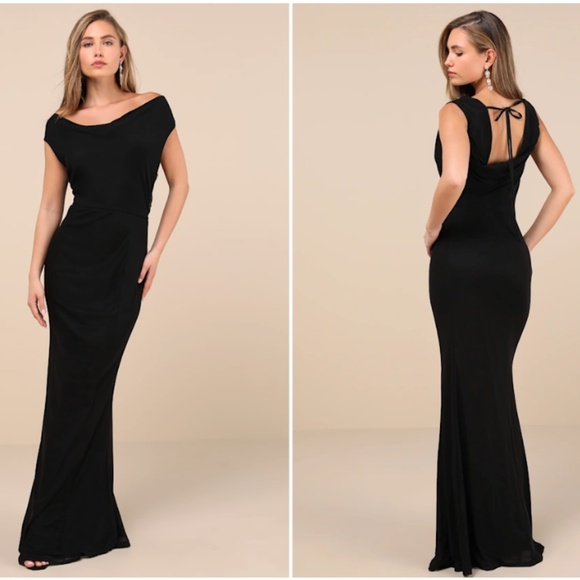 LULU's Prom Wedding Special Event Modern Chic Sexy Mermaid Maxi Dress - Picture 1 of 5